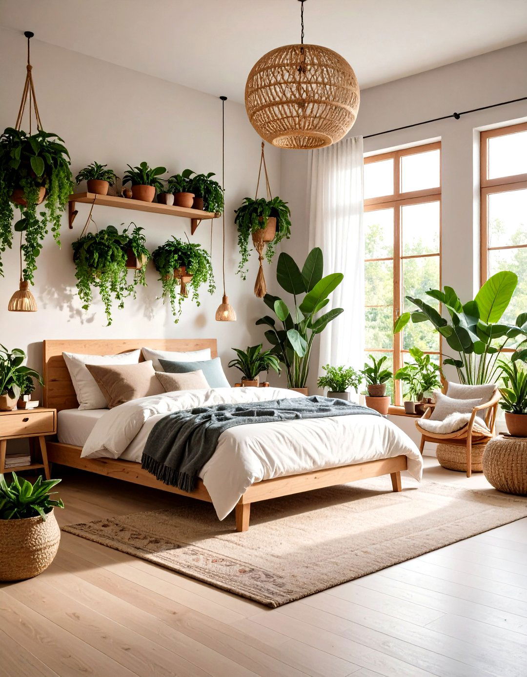 Garden Inspired Plant Corner - 24 Cottagecore Bedroom Ideas