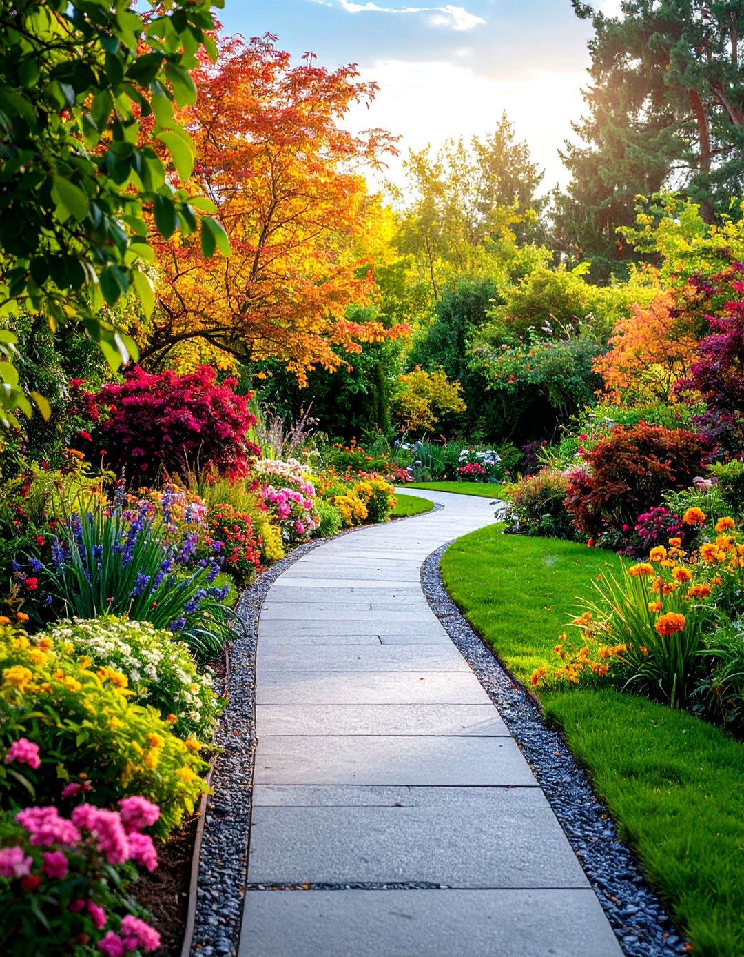 Garden Integrated Naturalistic Path - 24 Asphalt Walkway Ideas