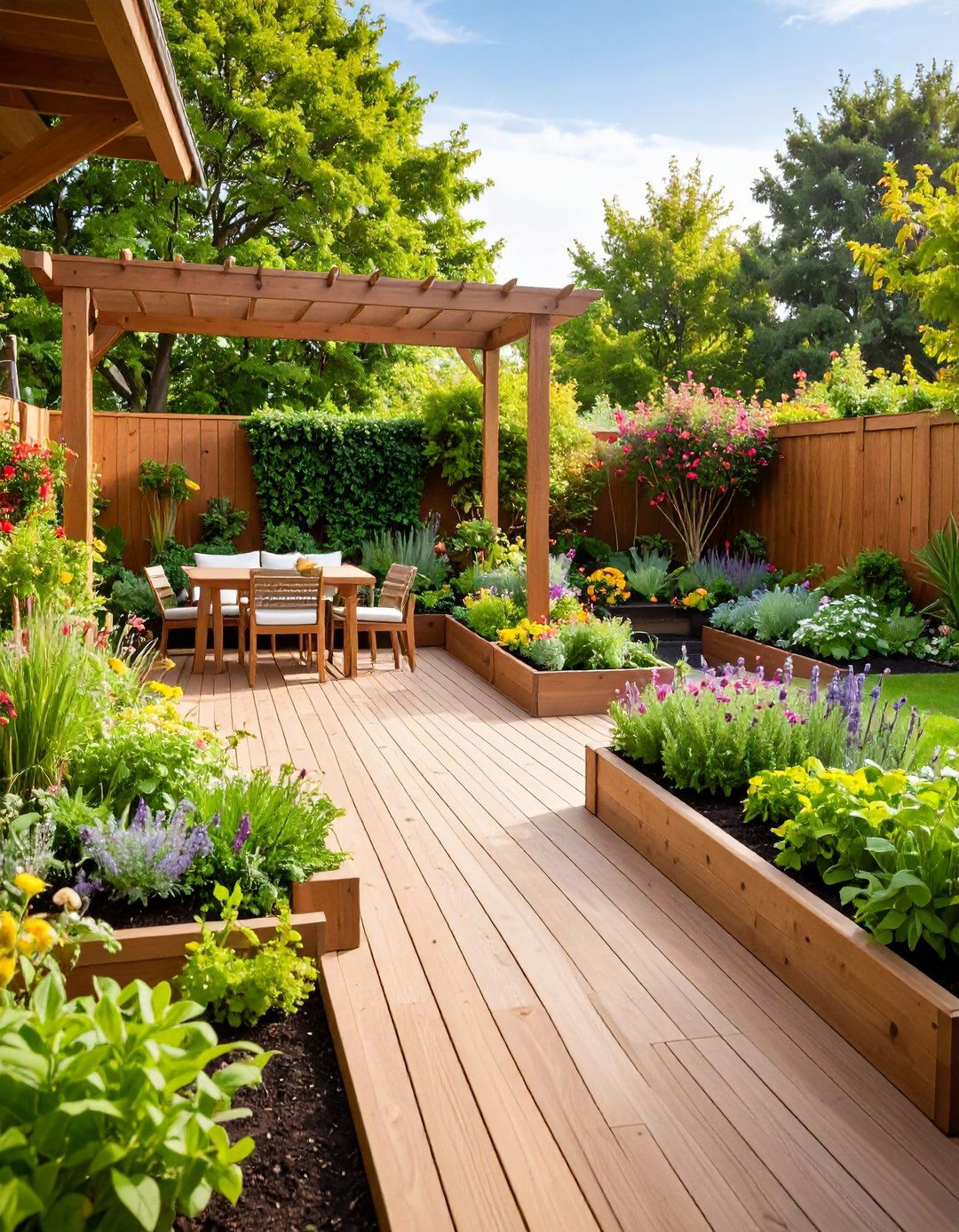 Garden Integration Platform Deck - 24 Platform Deck Ideas