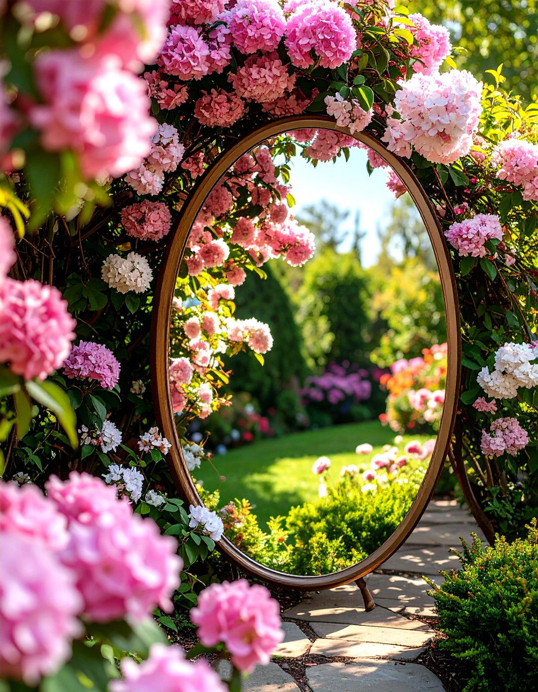 Garden Mirror Installations - 24 Garden Art Ideas