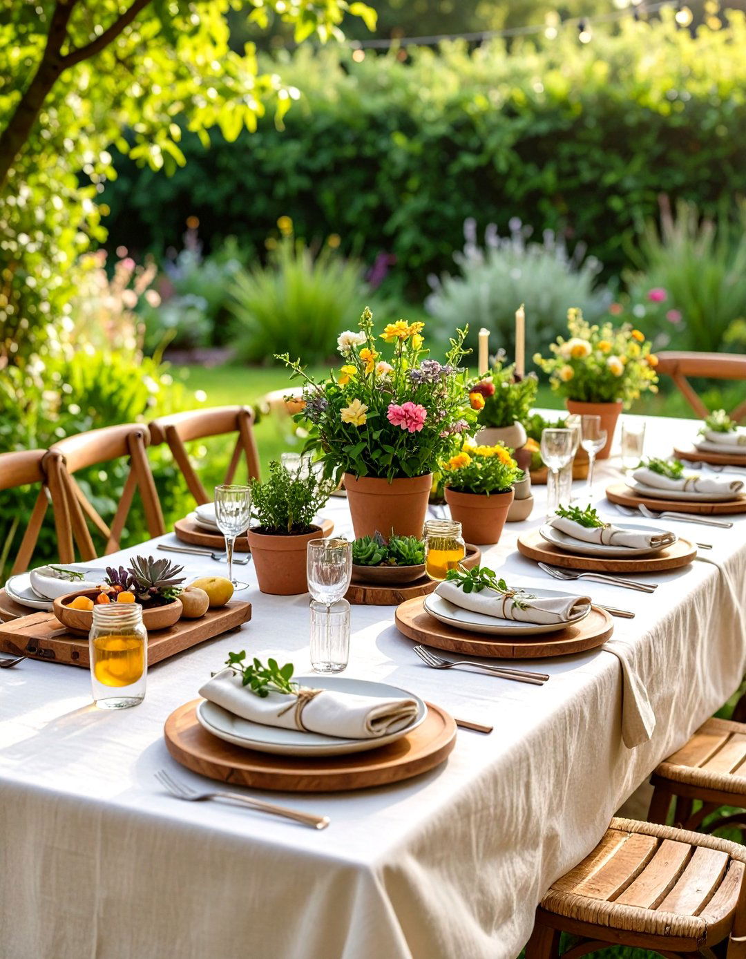 Garden Party Table Settings - 24 Mother's Day Decoration Ideas