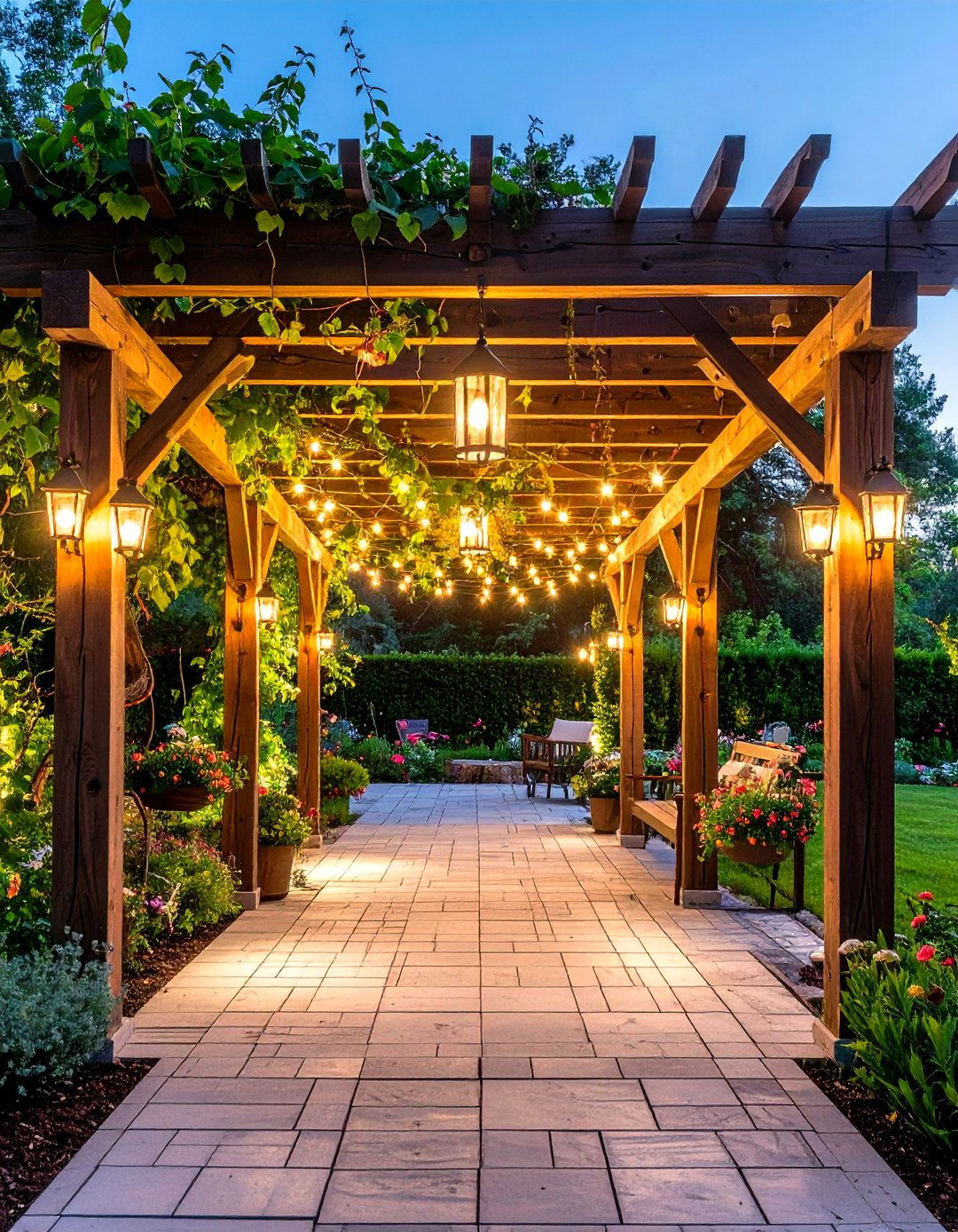 Garden Pergola Wedding Entrance - 24 Wedding Entrance Ideas