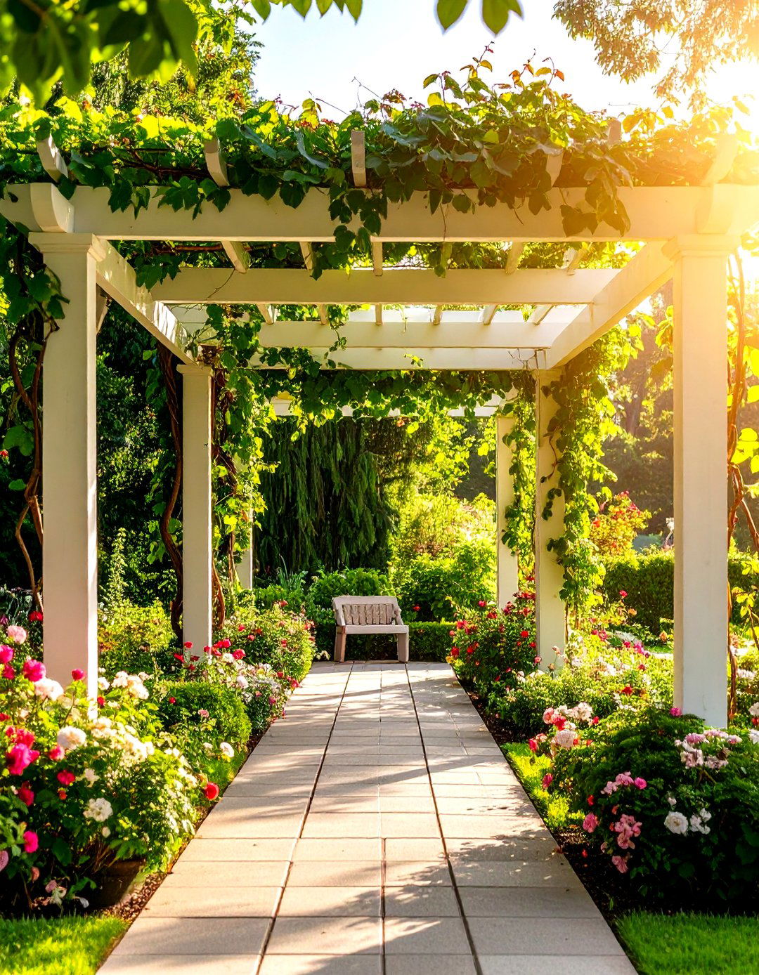 Garden Pergola with Climbing Vines - 24 patio with a gazebo ideas