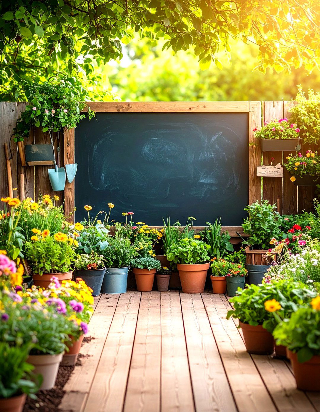 Garden Planning Seasonal Board - 24 Chalkboard Wall Ideas
