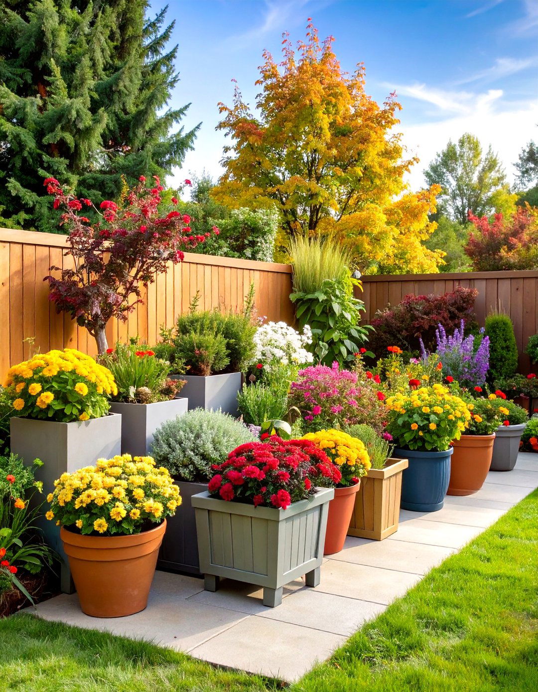 Garden Planter Arrangements - 24 Backyard Decor Ideas