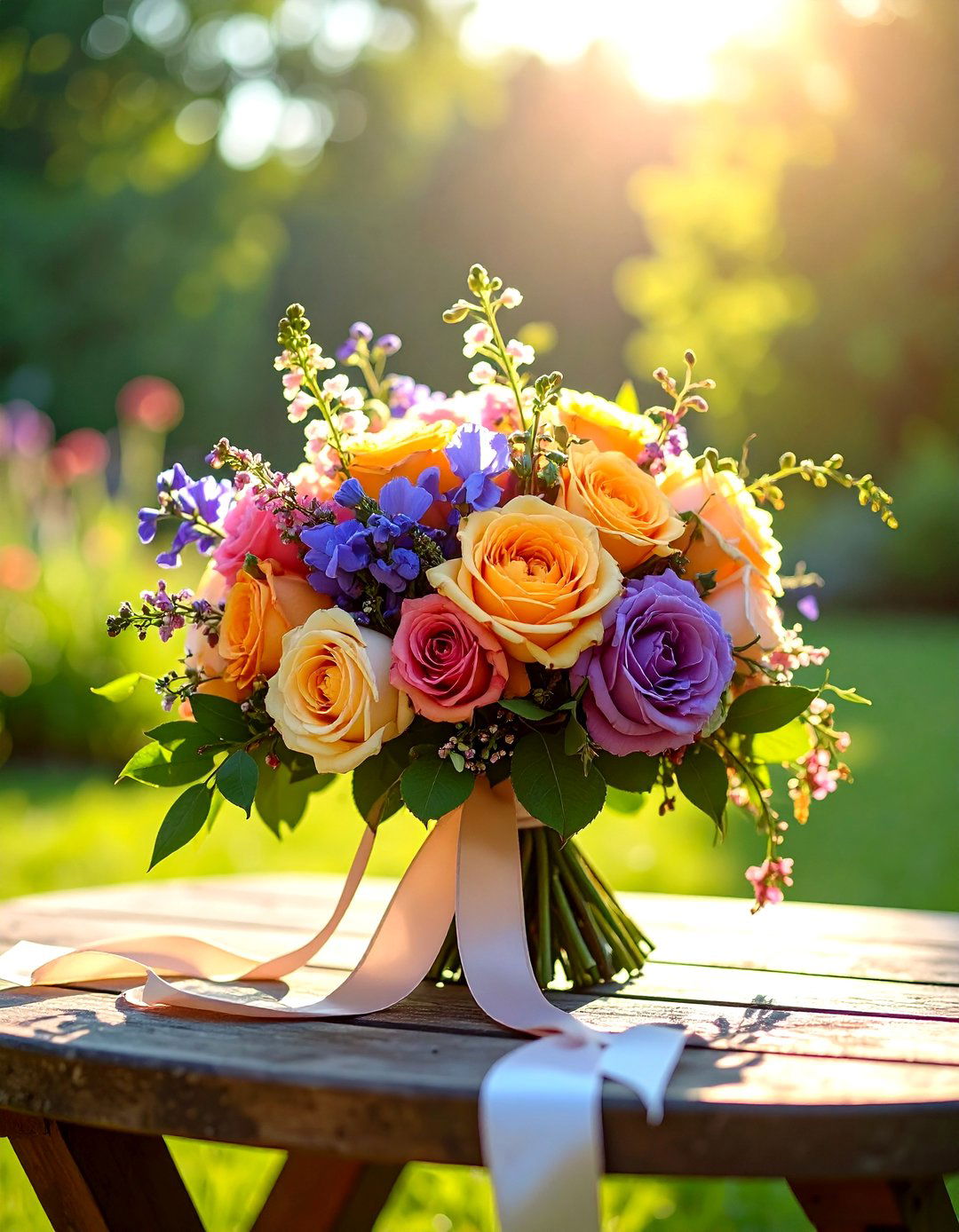 Garden Rose Wedding Bouquet - 24 Wedding Bouquet Ideas