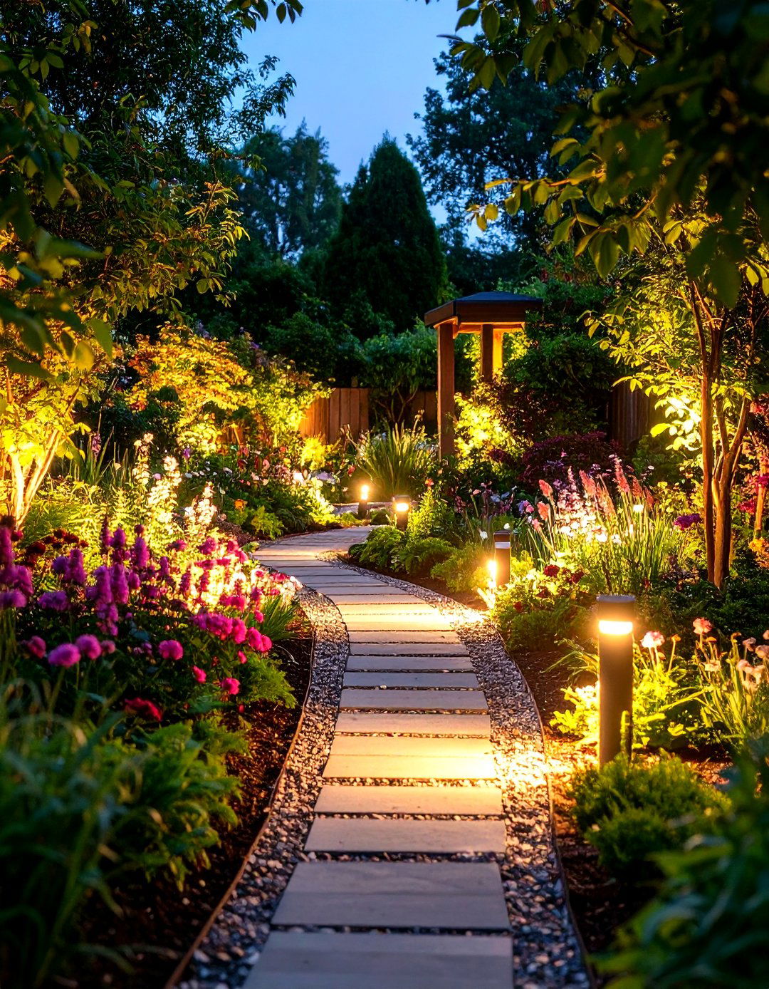 Garden Spotlight Arrangements - 24 Landscape Lighting Ideas