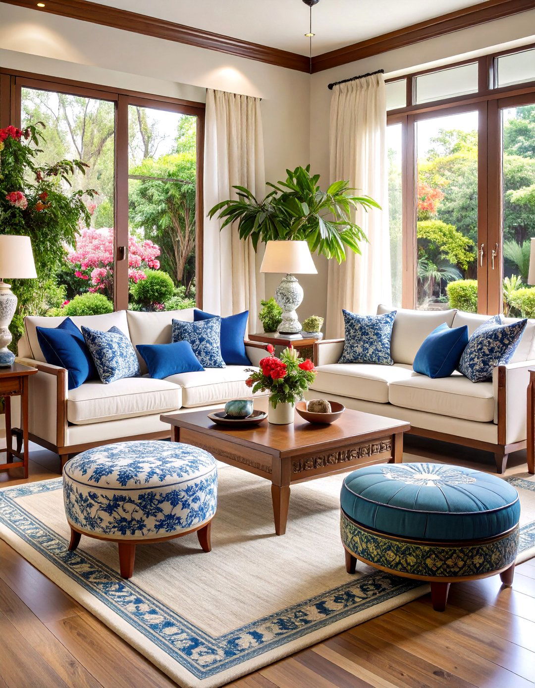 Garden Stool Chinoiserie Living Room - 24 Chinoiserie Living Room Ideas