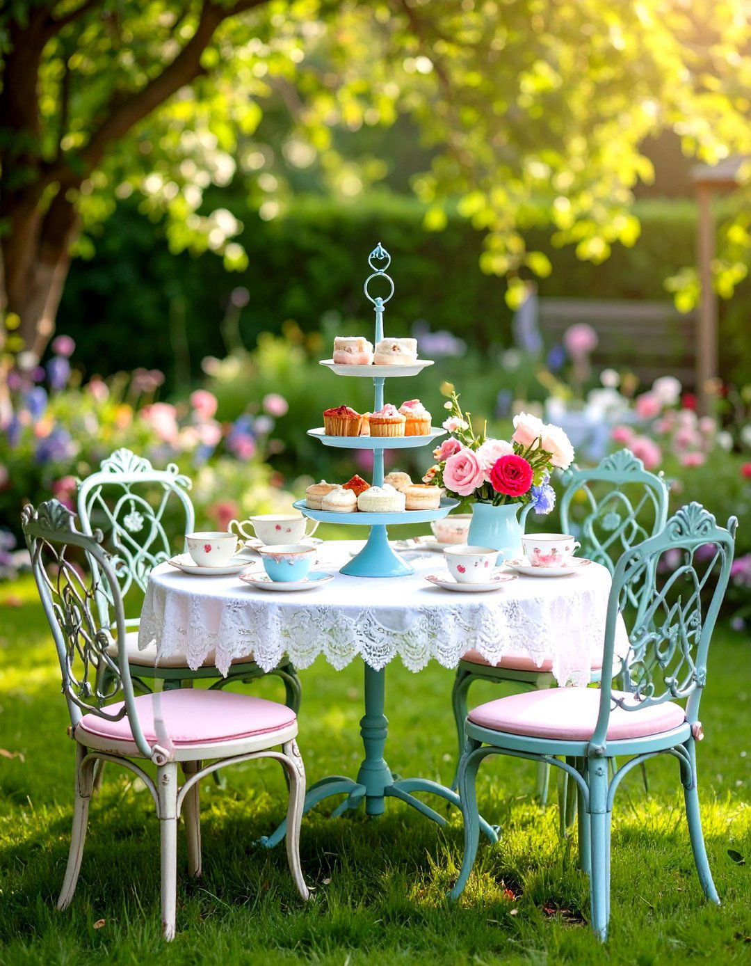 Garden Tea Party Elegance - 24 Backyard Birthday Party Ideas