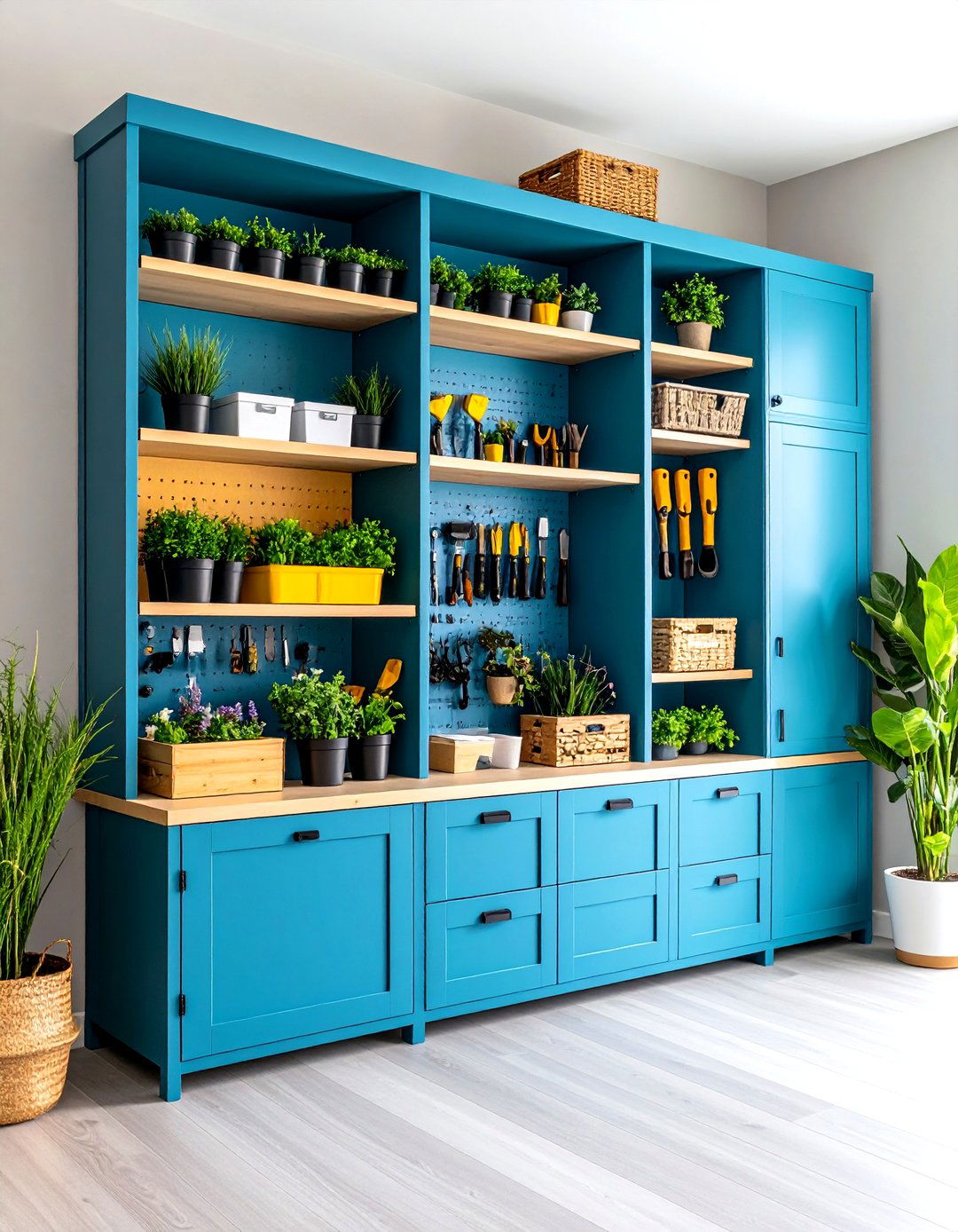 Garden Tool Organization Center - 24 Garden Shed Ideas