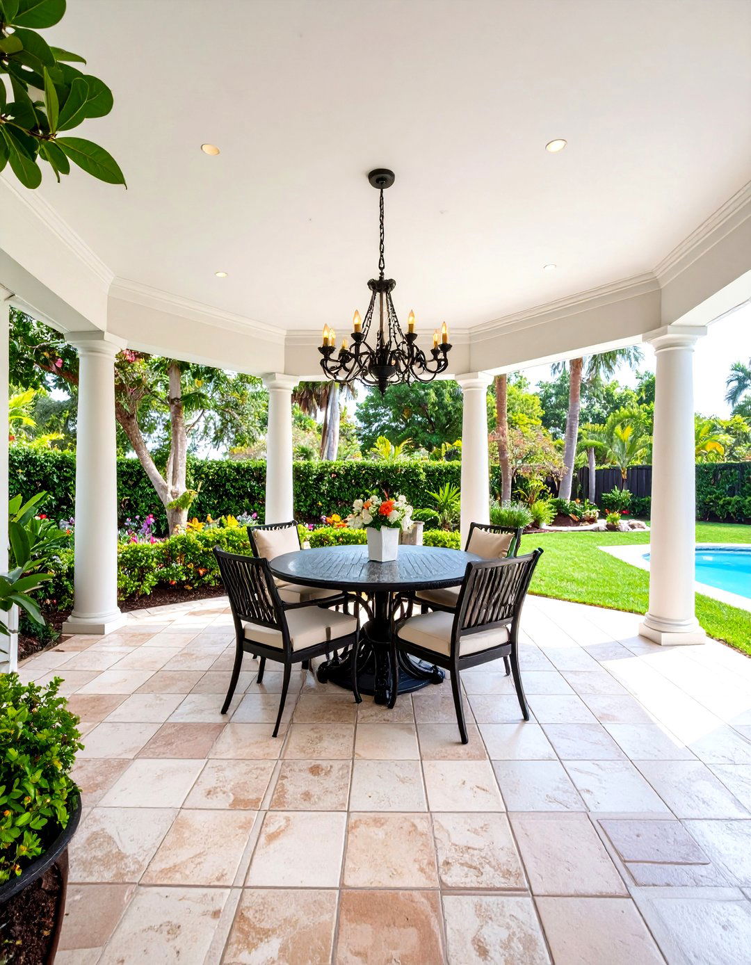 Gazebo Dining Pavilion - 24 Florida Backyard Ideas