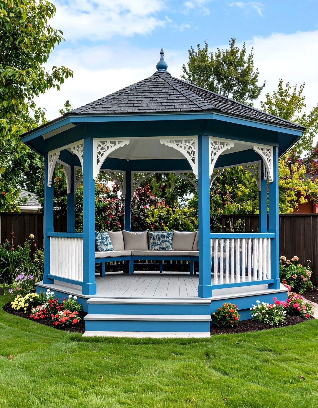 Gazebo Style Covered Patio - 24 Attached Covered Patio Ideas
