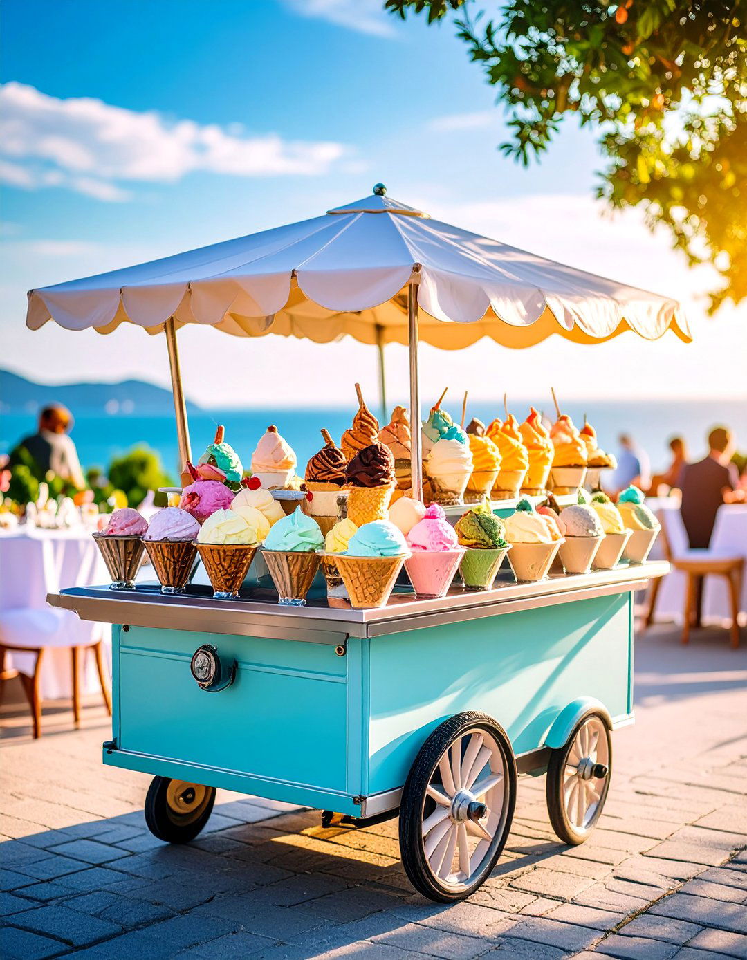 Gelato Cart Service - 24 Wedding Dessert Ideas