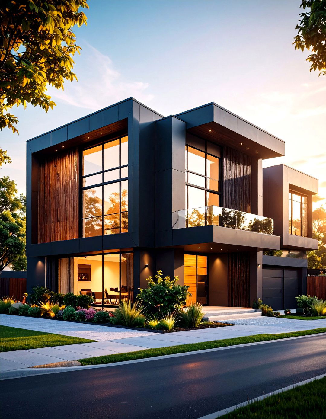 Geometric Black Architecture - 24 Modern Black Houses