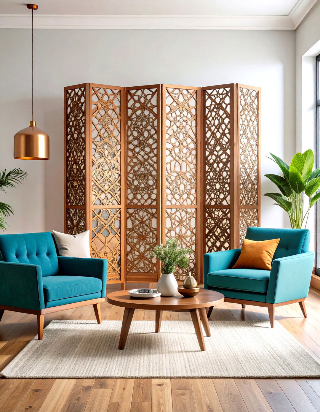 Geometric Metal Room Dividers - 24 Living Room Furniture Ideas