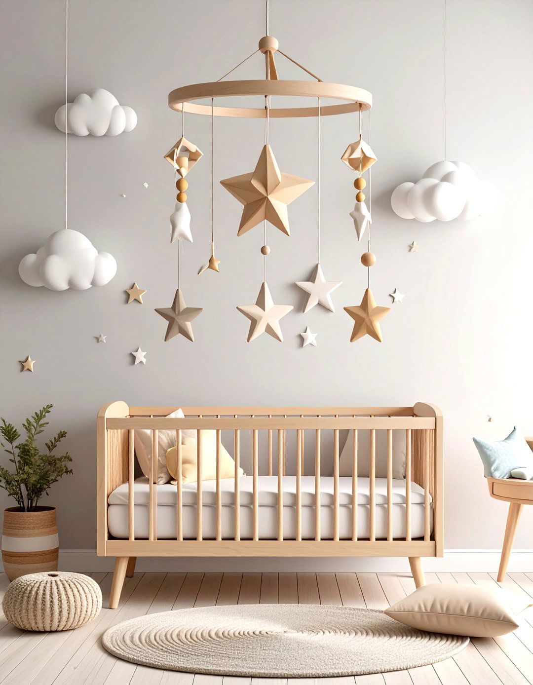 Geometric Mobile Design - 24 Minimalist Nursery Ideas