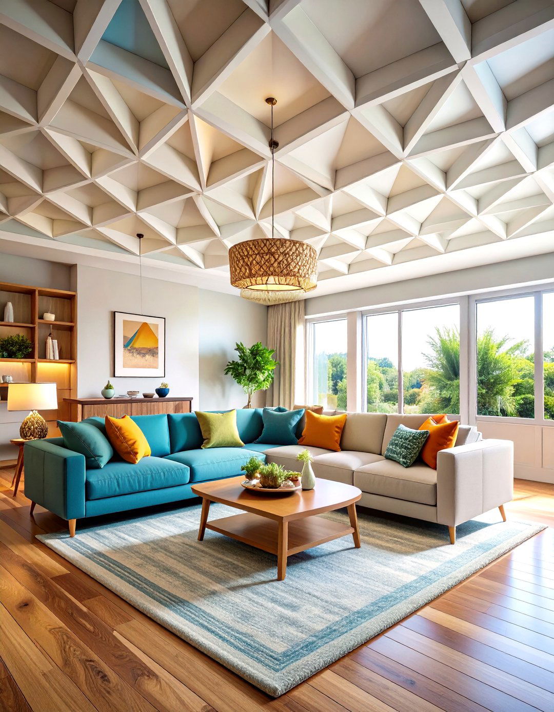 Geometric Pattern Coffered Ceiling Variations - 24 Coffered Ceiling Ideas