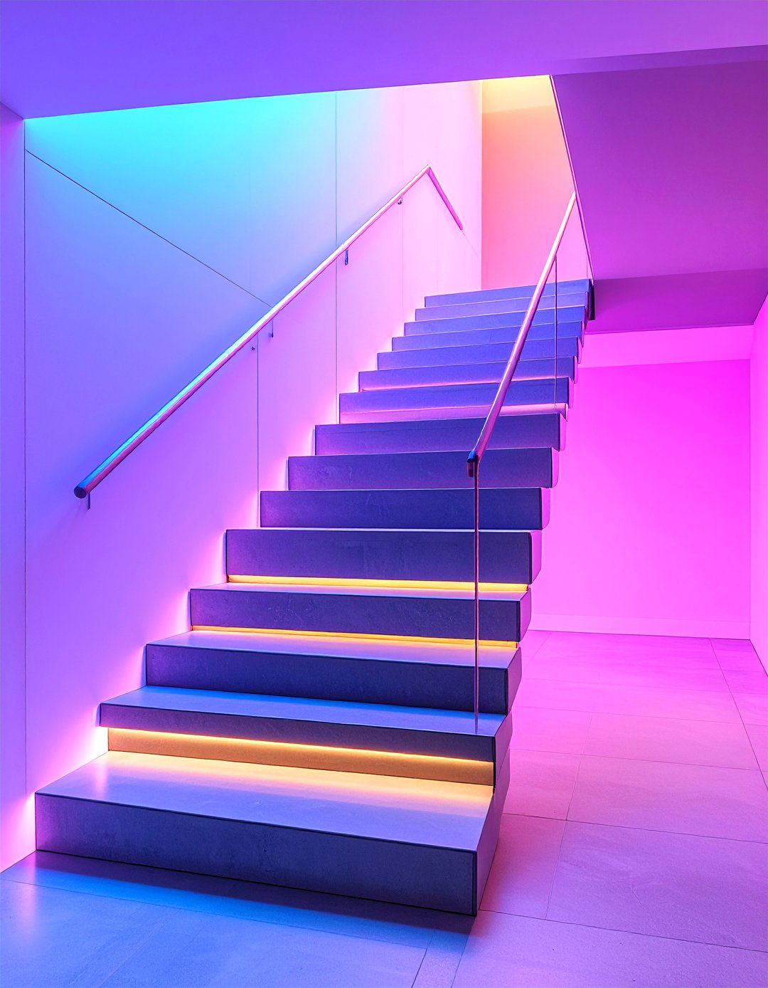 Geometric Pattern Staircase - 24 Modern Staircases