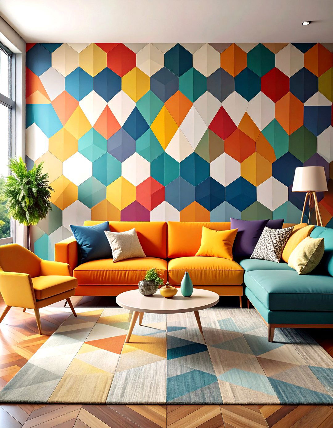 Geometric Pattern Wallpaper - 24 Wall Covering Ideas