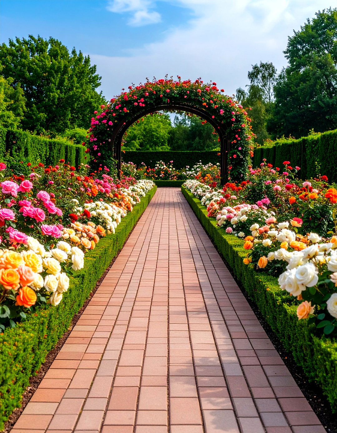 Geometric Rose Garden - 24 Formal Garden Ideas