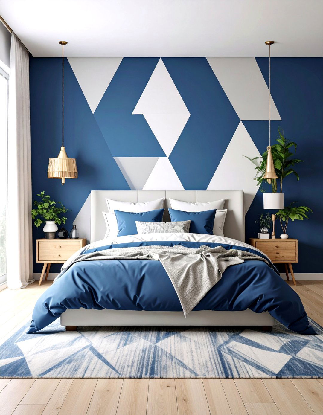 Geometric Wall Patterns - 24 Large Wall Decor Ideas