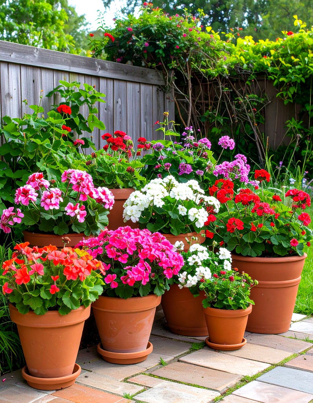 Geraniums for Classic Cottage Appeal - 24 Outdoor Plants for Patio