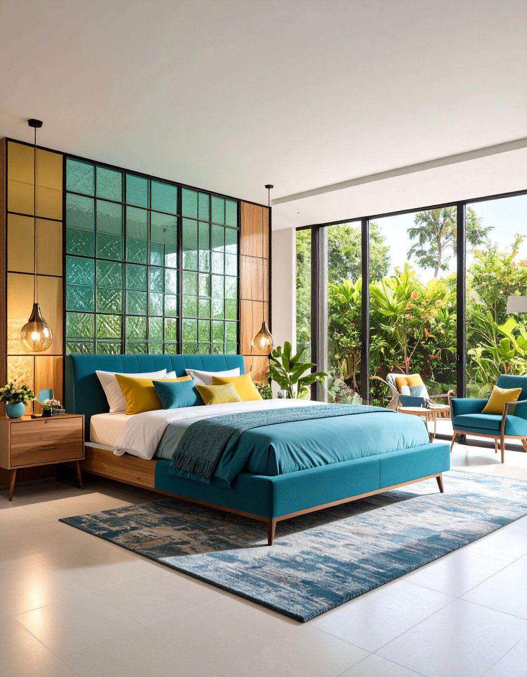 Glass Block Architectural Feature - 24 80s Bedroom Ideas