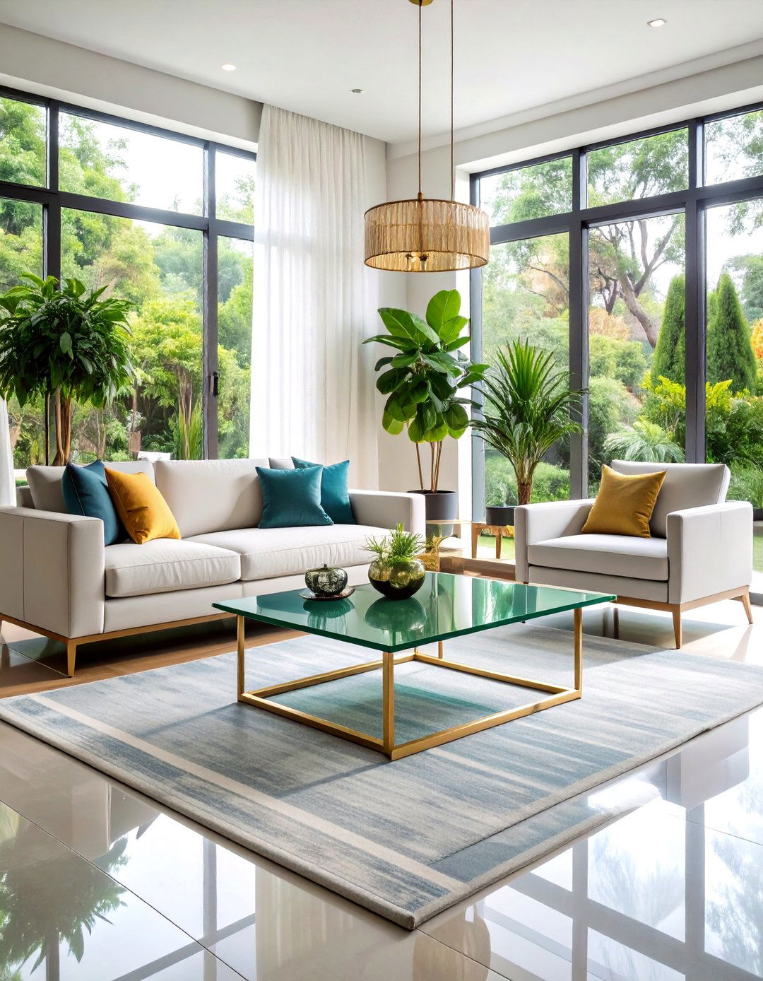 Glass Coffee Table Living Room - 24 1980s Living Room Ideas