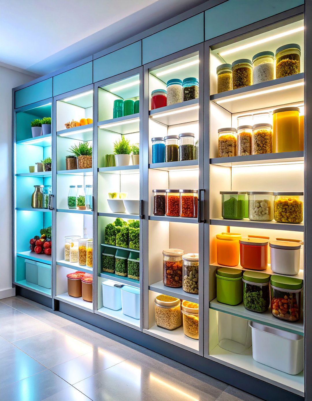 Glass Door Cabinet Shelving - 24 Pantry Shelving Ideas