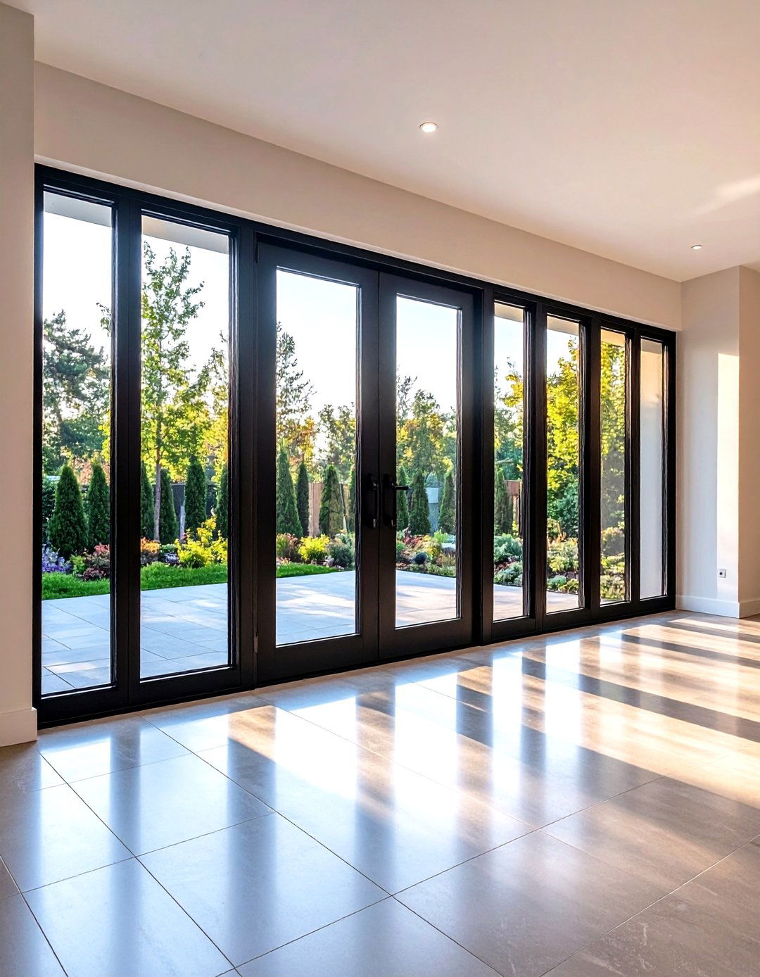 Glass Door Panels - 24 Black and White Entryway Design Ideas