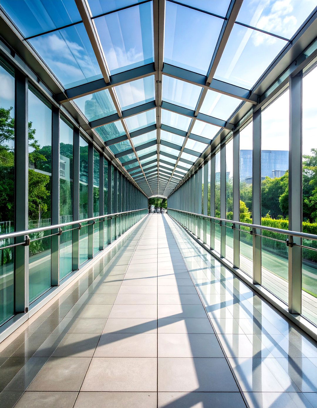 Glass Enclosed Walkway Connector - 24 Covered Walkway Ideas