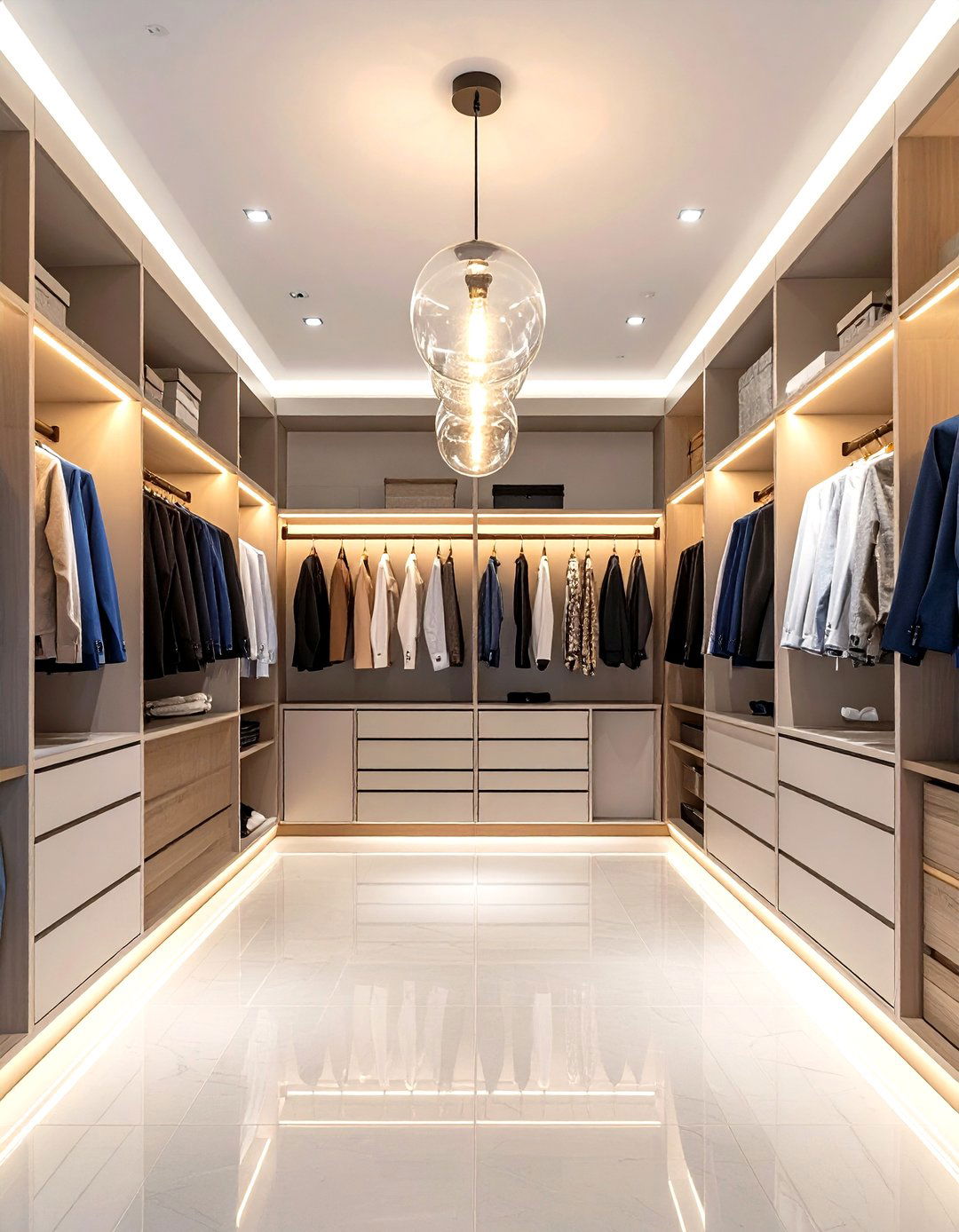 Glass Globe Pendant Closet Lighting - 24 Closet Lighting Ideas