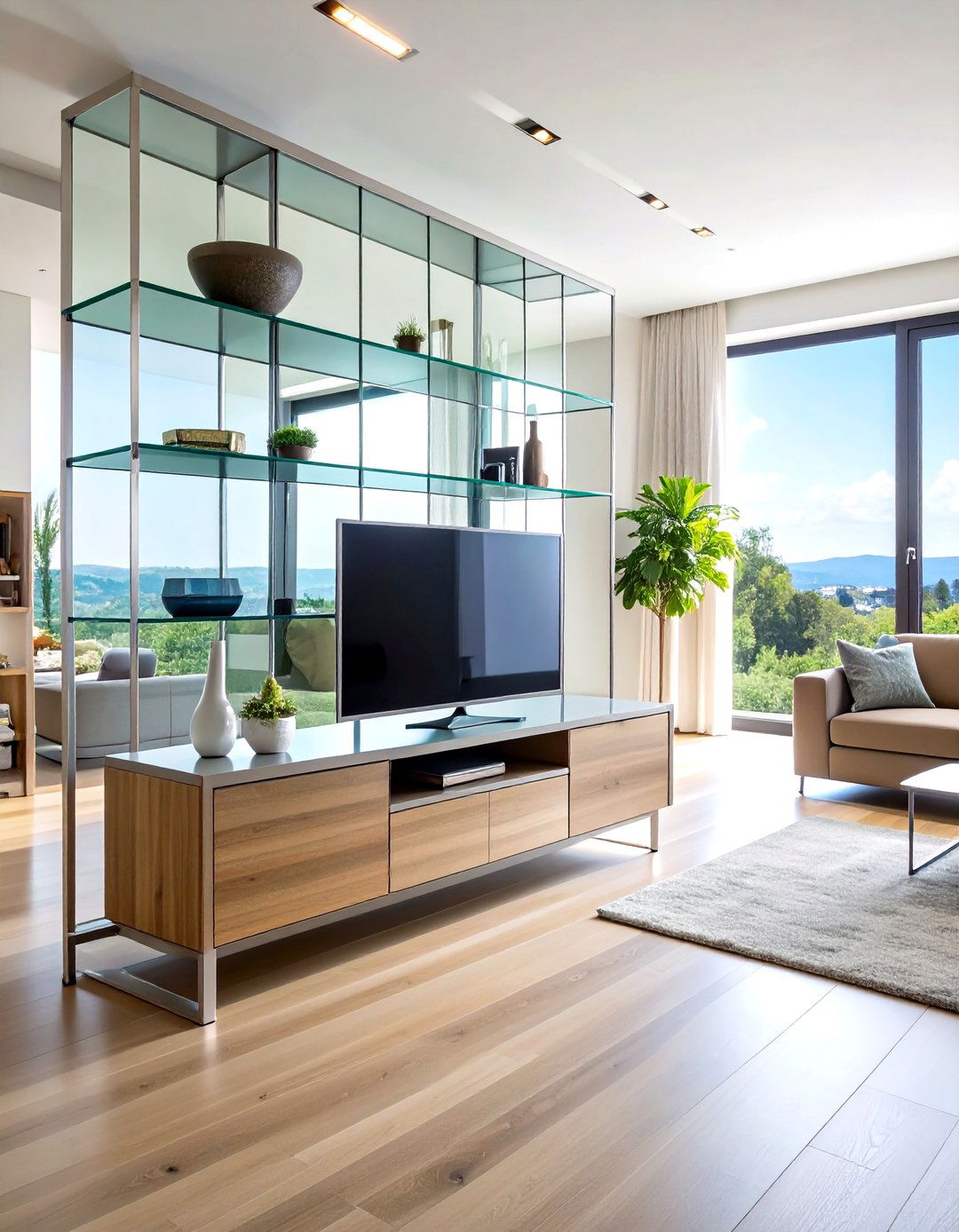 Glass and Metal TV Consoles - 24 Tv Stand Ideas