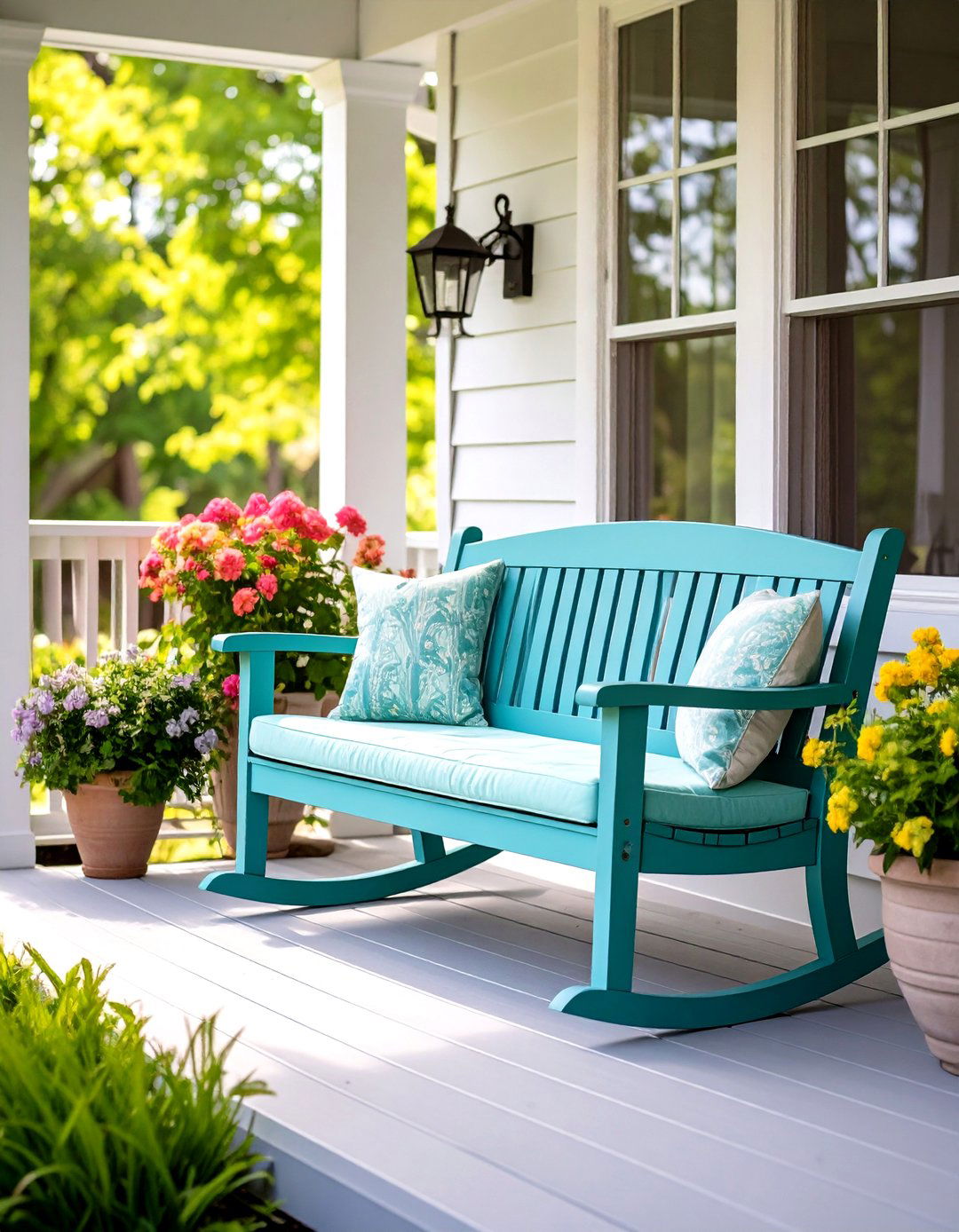 Glider Benches - 24 Outdoor Furniture Ideas