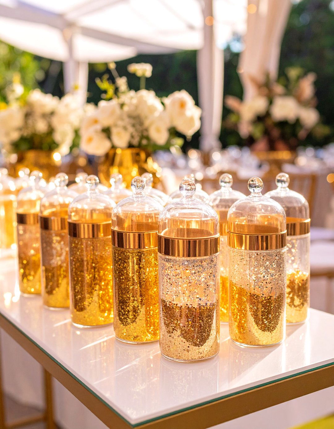 Glitter Sparkle Wedding Koozies - 24 Wedding Koozie Ideas