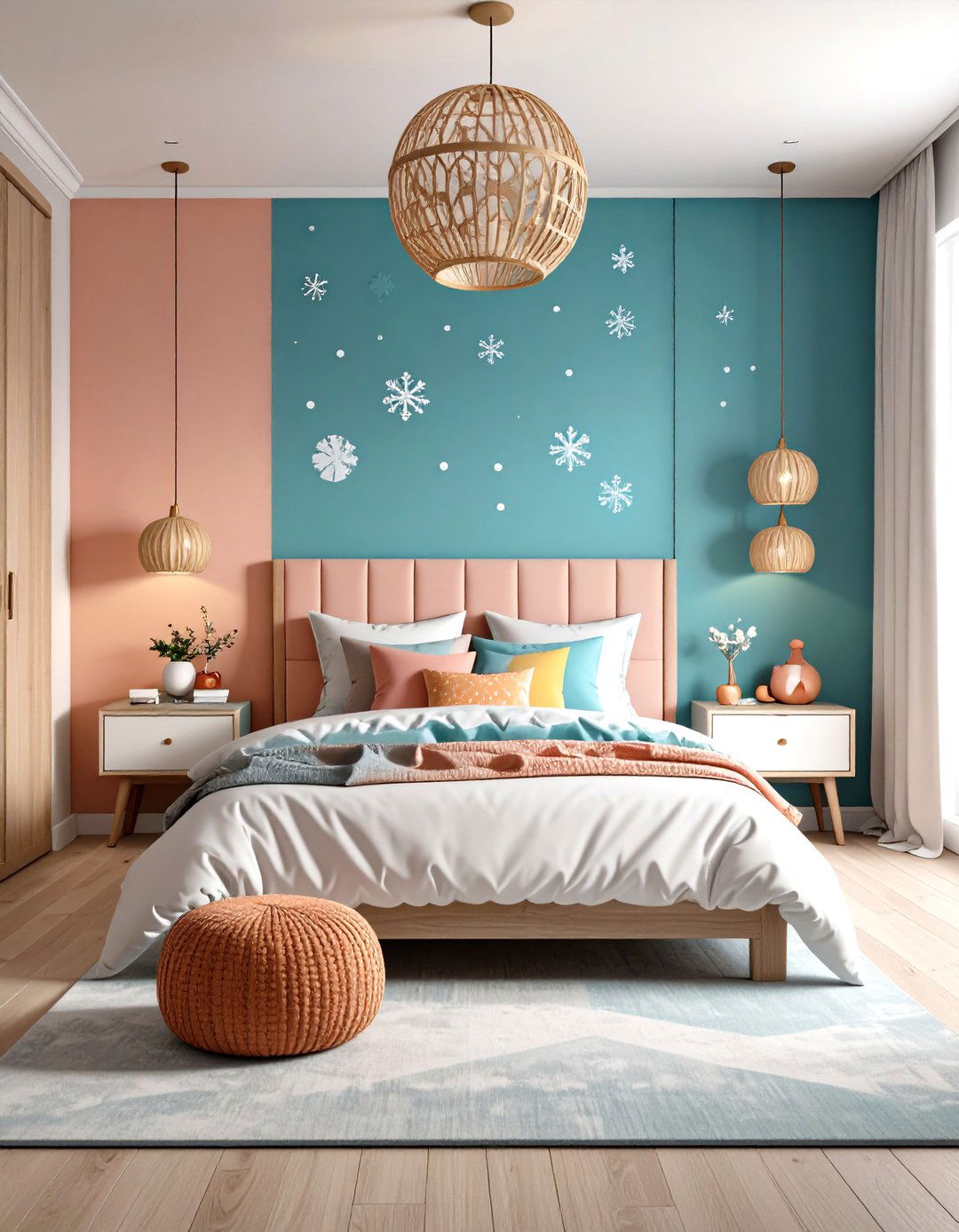 Glittering Wall Decals and Removable Stickers - 24 frozen room decor ideas