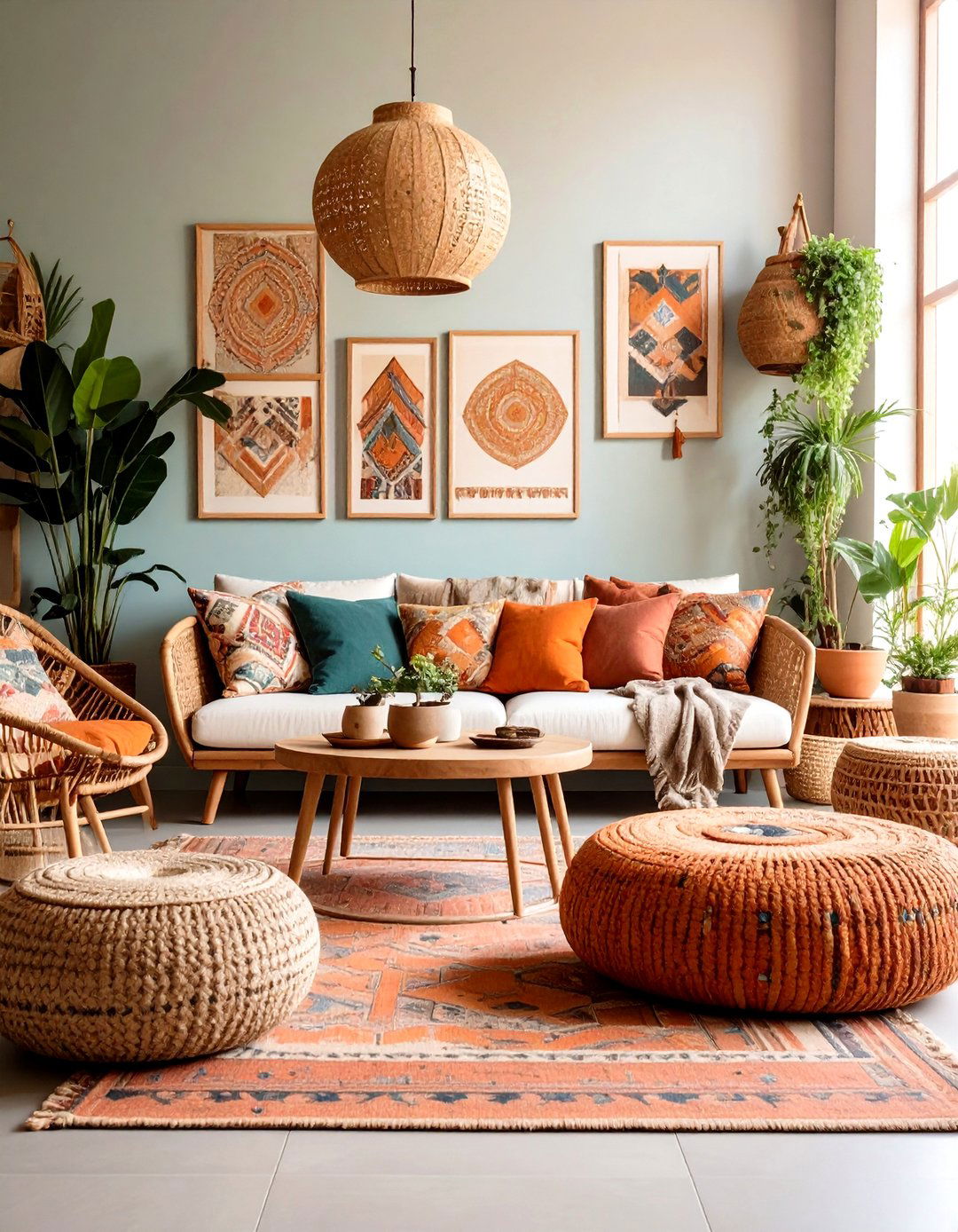 Global Influence Living Room - 24 Bohemian Tropical Bohemian Decor