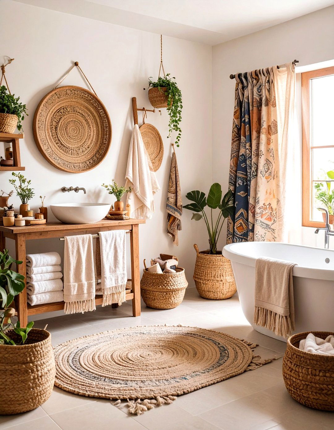 Global Textile Collection - 24 Boho Bathroom Ideas