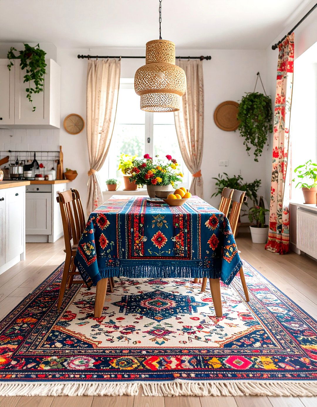 Global Textile Collections - 24 Boho Kitchen Ideas