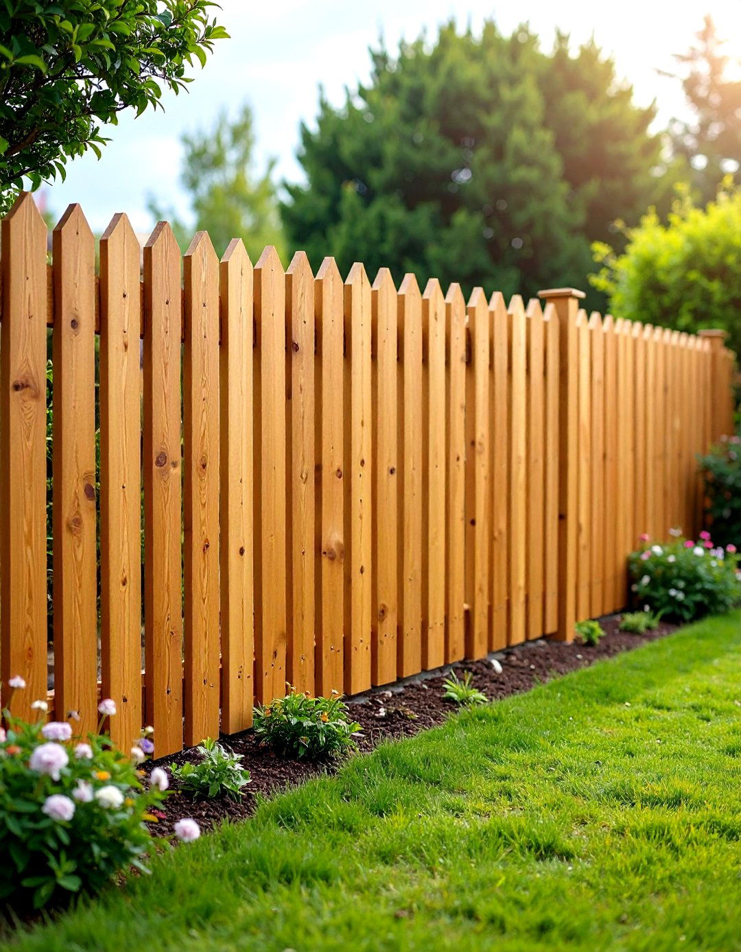 Golden Oak Wood Stain Fence - 24 Fence Paint Colours
