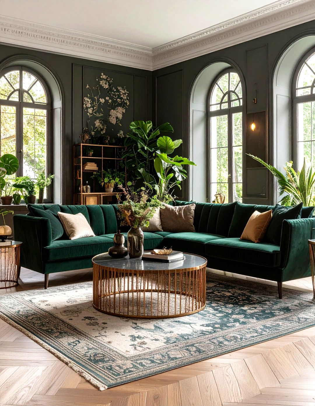 Gothic Botanical Living Room - 24 Gothic Living Room Ideas
