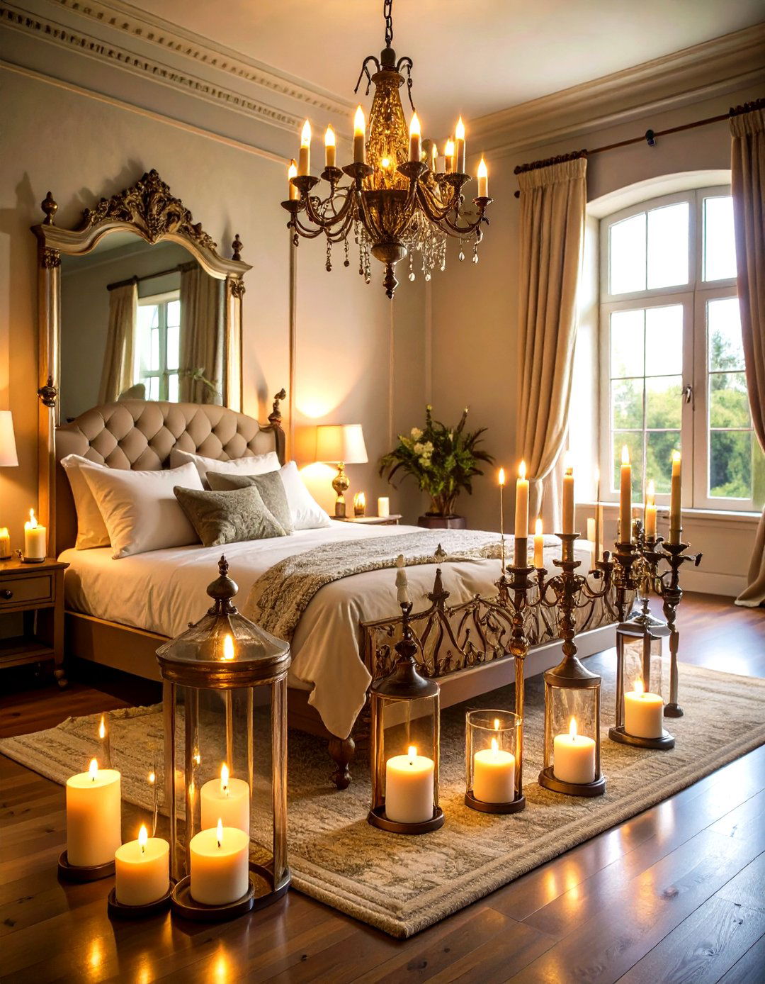 Gothic Candle Sanctuary - 24 Gothic Bedroom Ideas