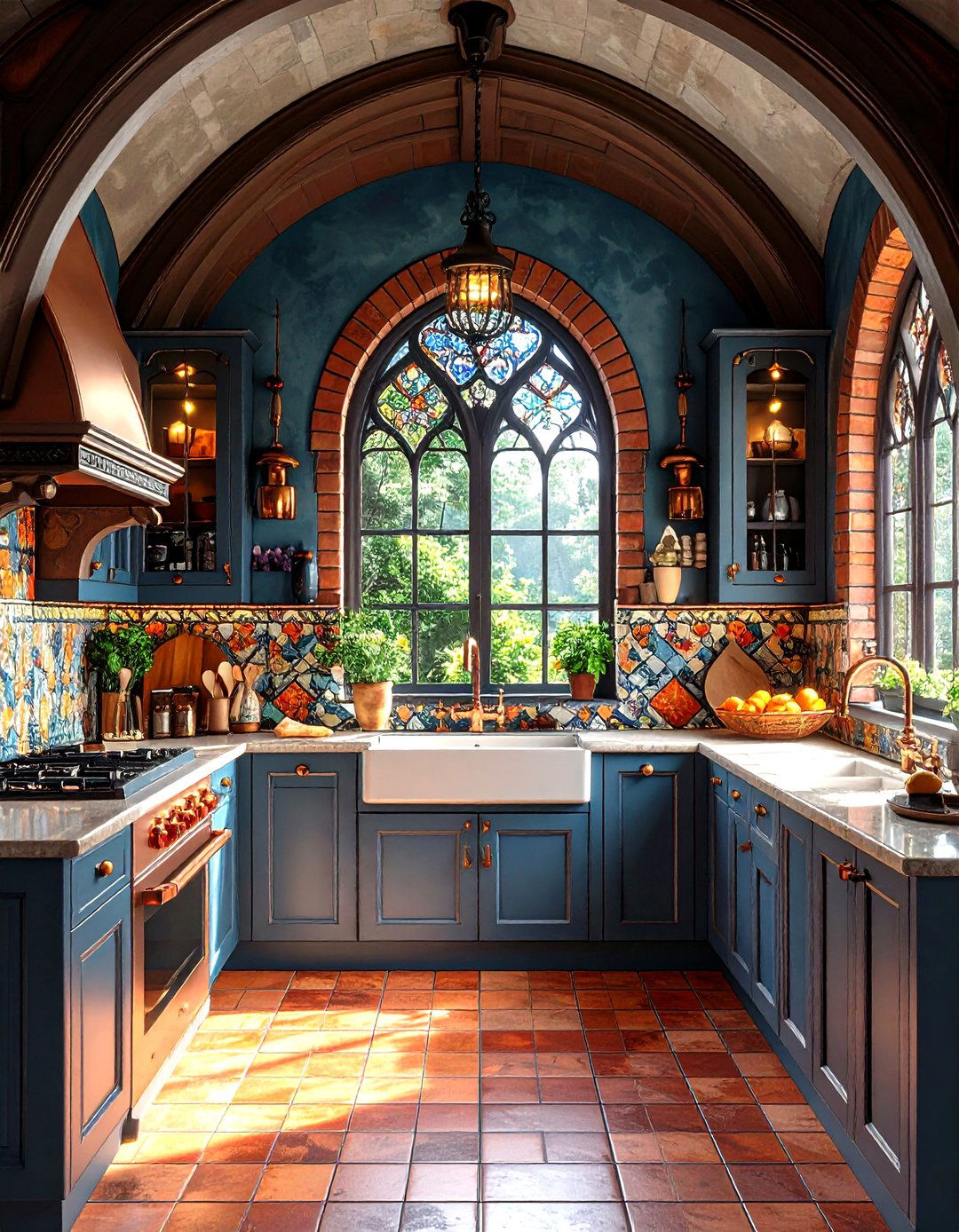 Gothic Kitchen Backsplash Artistry - 24 Gothic Kitchen Ideas