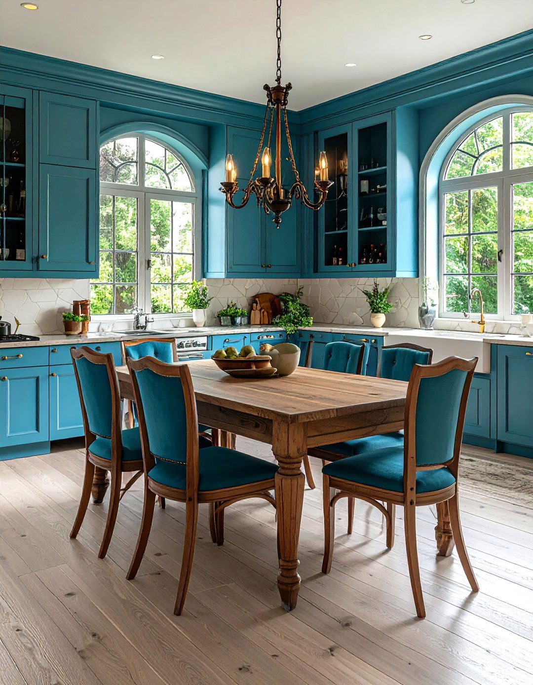 Gothic Kitchen Dining Integration - 24 Gothic Kitchen Ideas