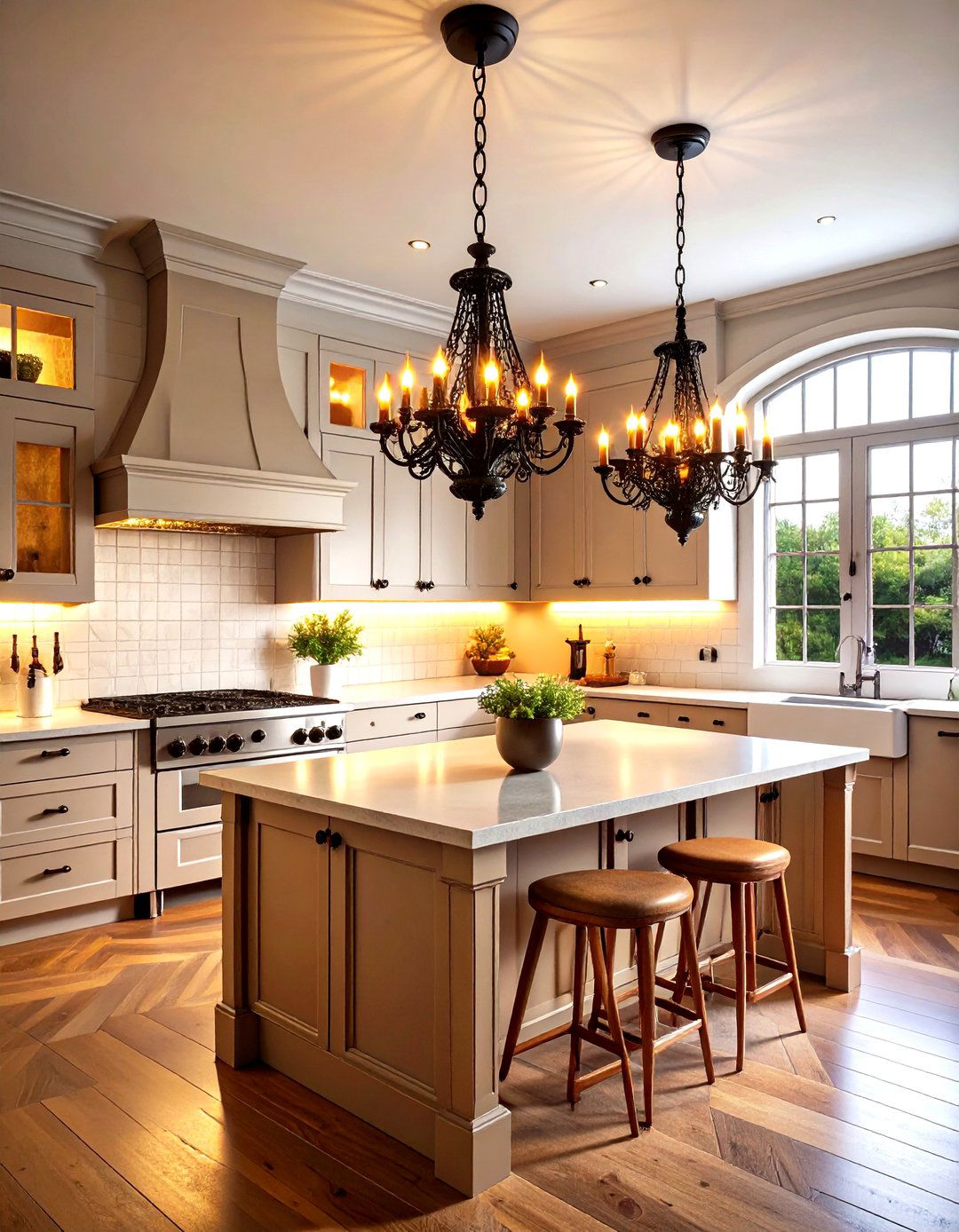 Gothic Kitchen Lighting Mastery - 24 Gothic Kitchen Ideas