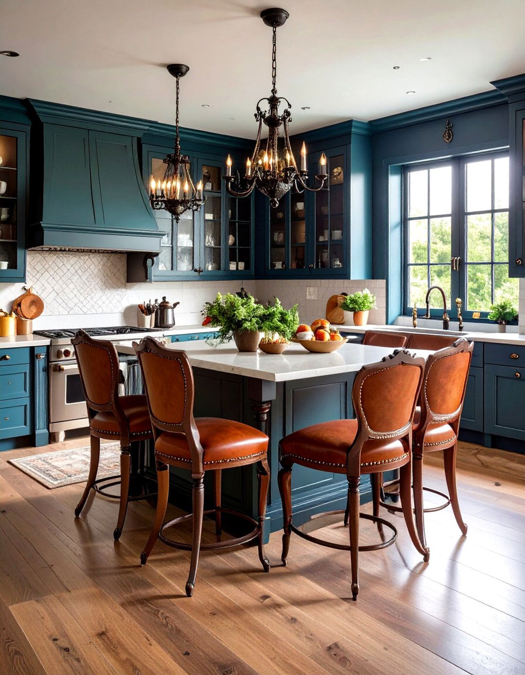 Gothic Kitchen Seating Sophistication - 24 Gothic Kitchen Ideas