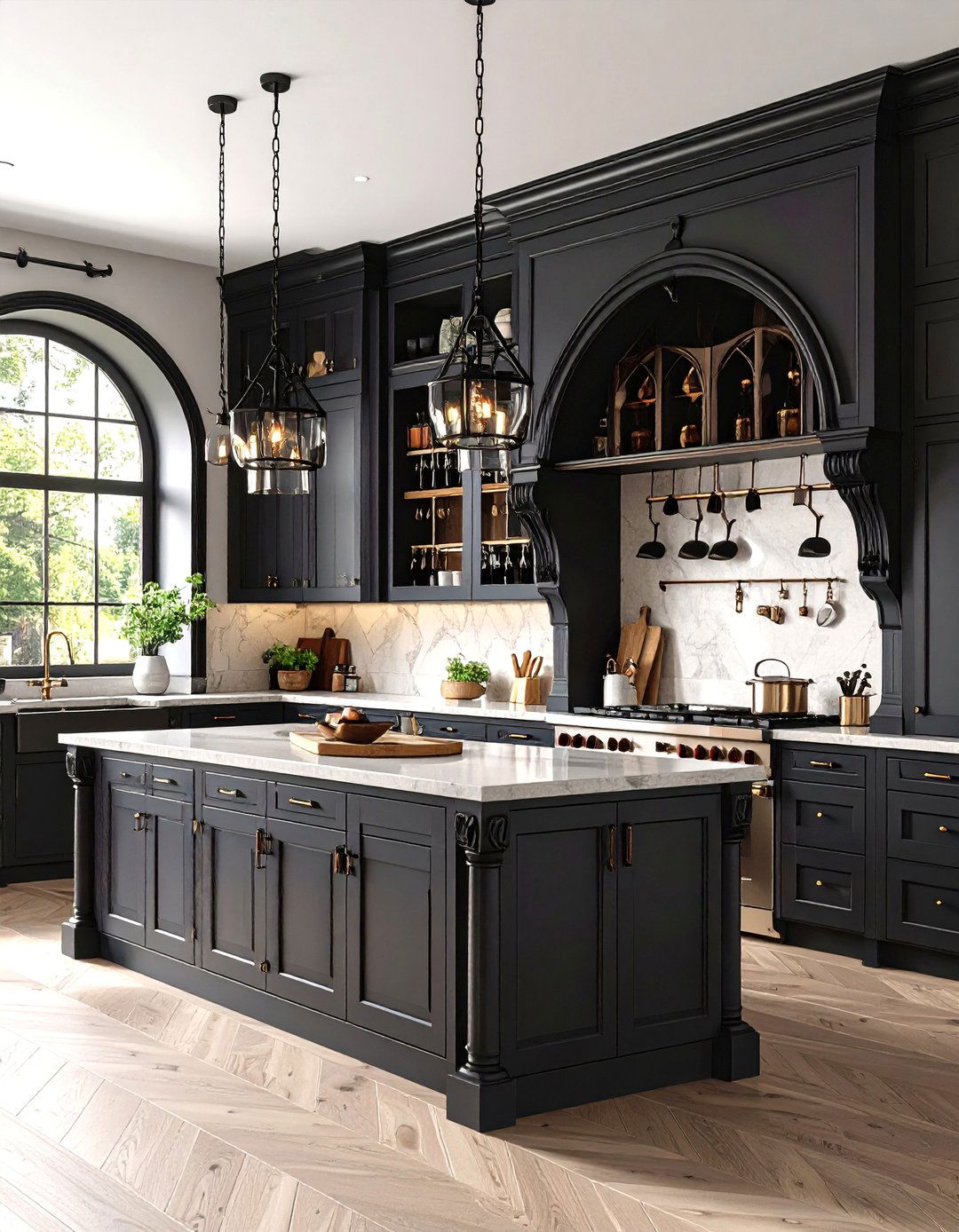 Gothic Kitchen Storage Solutions - 24 Gothic Kitchen Ideas