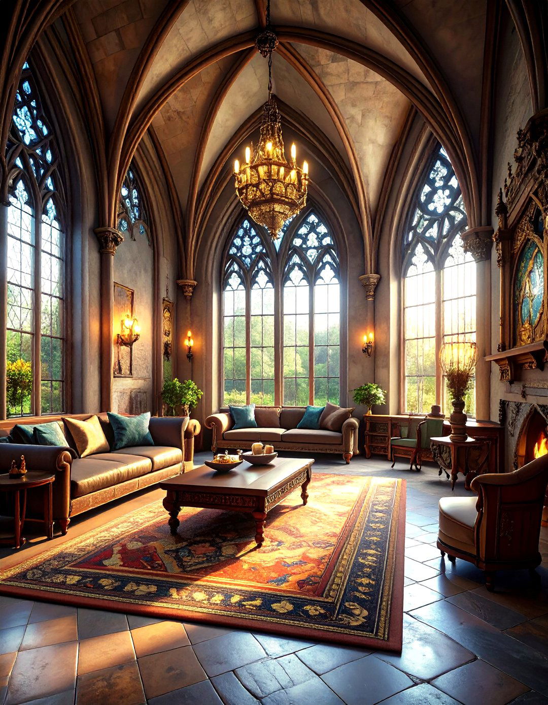 Gothic Revival Living Room - 24 Gothic Living Room Ideas