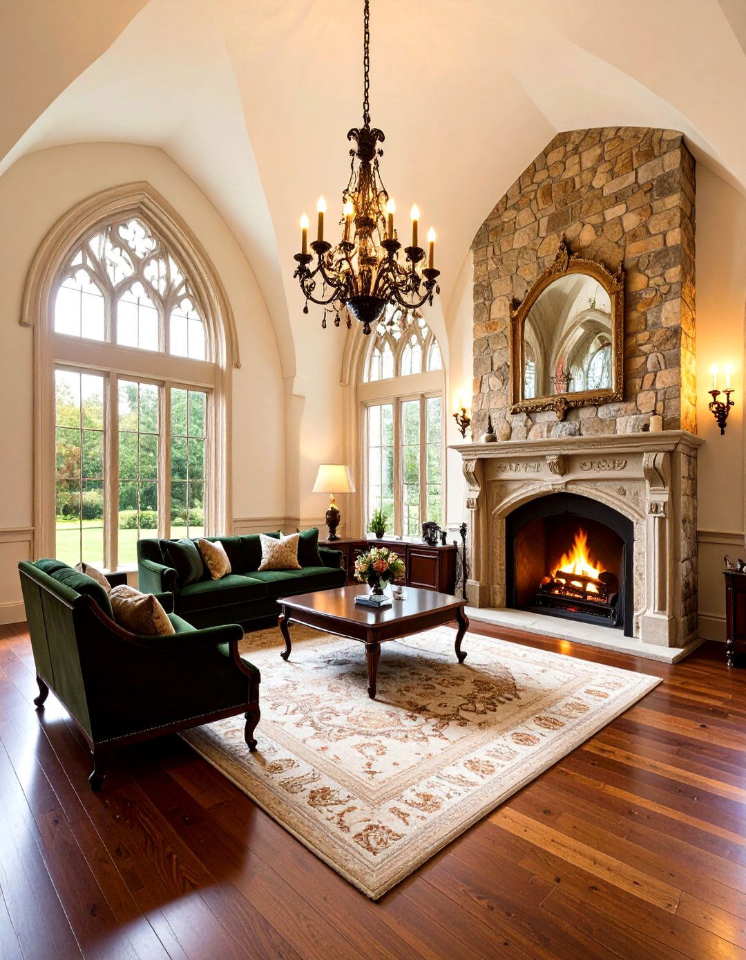 Gothic Revival Victorian Living Room - 24 Victorian Living Room Ideas
