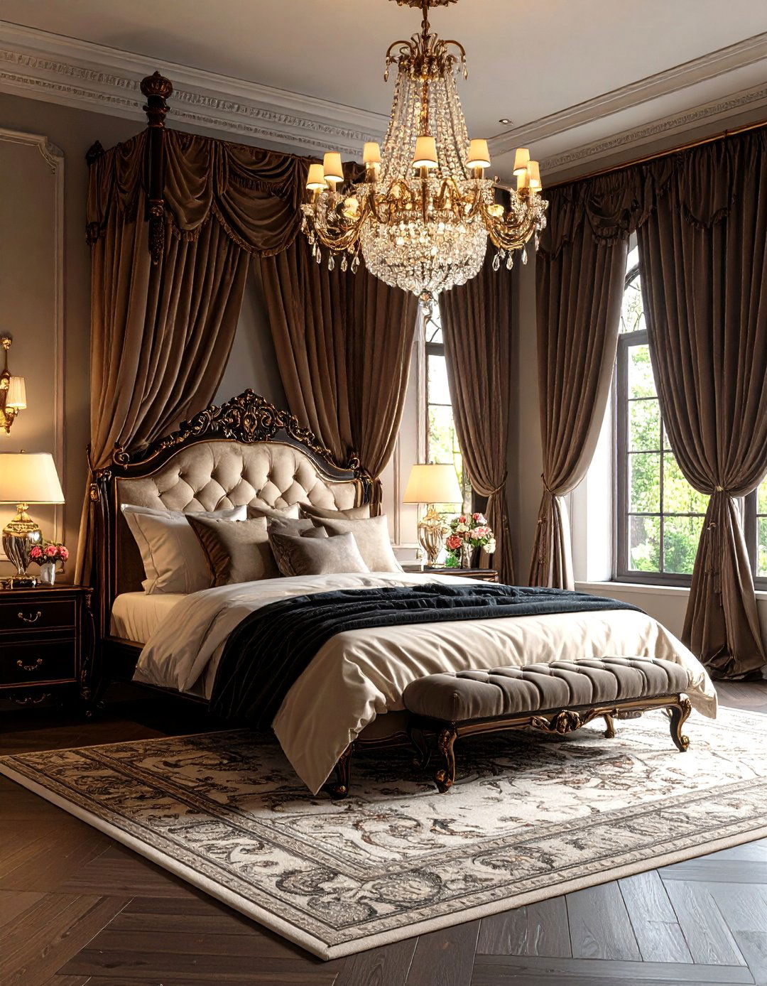 Gothic Romance Bedroom Suite - 24 Dark Academia Interior Design Ideas